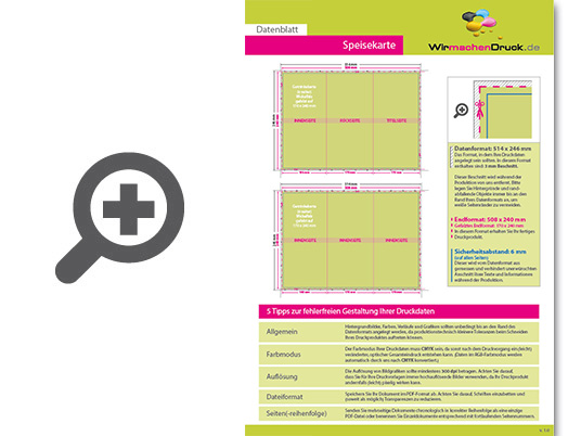 Product Bild getr__nkekarte__gefalzt_auf_17_0_cm_x_24_0_cm__6-seiter_(wickelfalz)