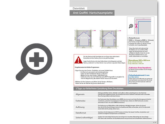 Product Bild hartschaumplatte_mit_anti-graffiti-lack_gl__nzend_in_haus-form_konturgefr__st___beidseitig_4_4-farbig_bedruckt