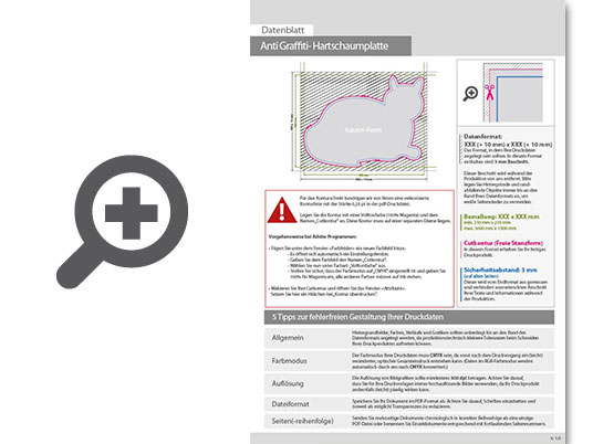 Product Bild hartschaumplatte_mit_anti-graffiti-lack_gl__nzend_in_katze-form_konturgefr__st___einseitig_4_0-farbig_bedruckt