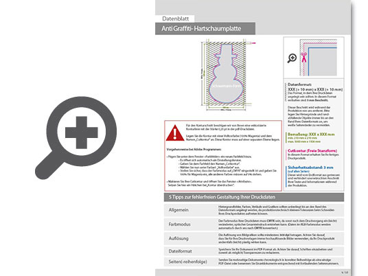 Product Bild hartschaumplatte_mit_anti-graffiti-lack_gl__nzend_in_schneemann-form_konturgefr__st___einseitig_4_0-farbig_bedruckt
