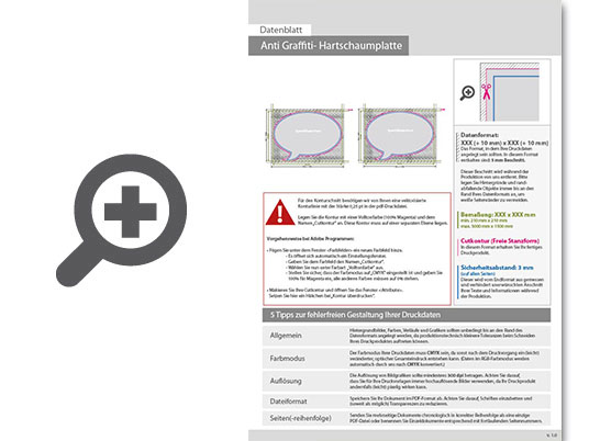 Product Bild hartschaumplatte_mit_anti-graffiti-lack_gl__nzend_in_sprechblase-form_konturgefr__st___beidseitig_4_4-farbig_bedruckt