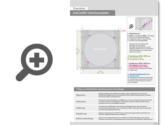 Product Bild hartschaumplatte_mit_anti-graffiti-lack_gl__nzend_rund_(kreisrund_konturgefr__st)___einseitig_4_0-farbig_bedruckt