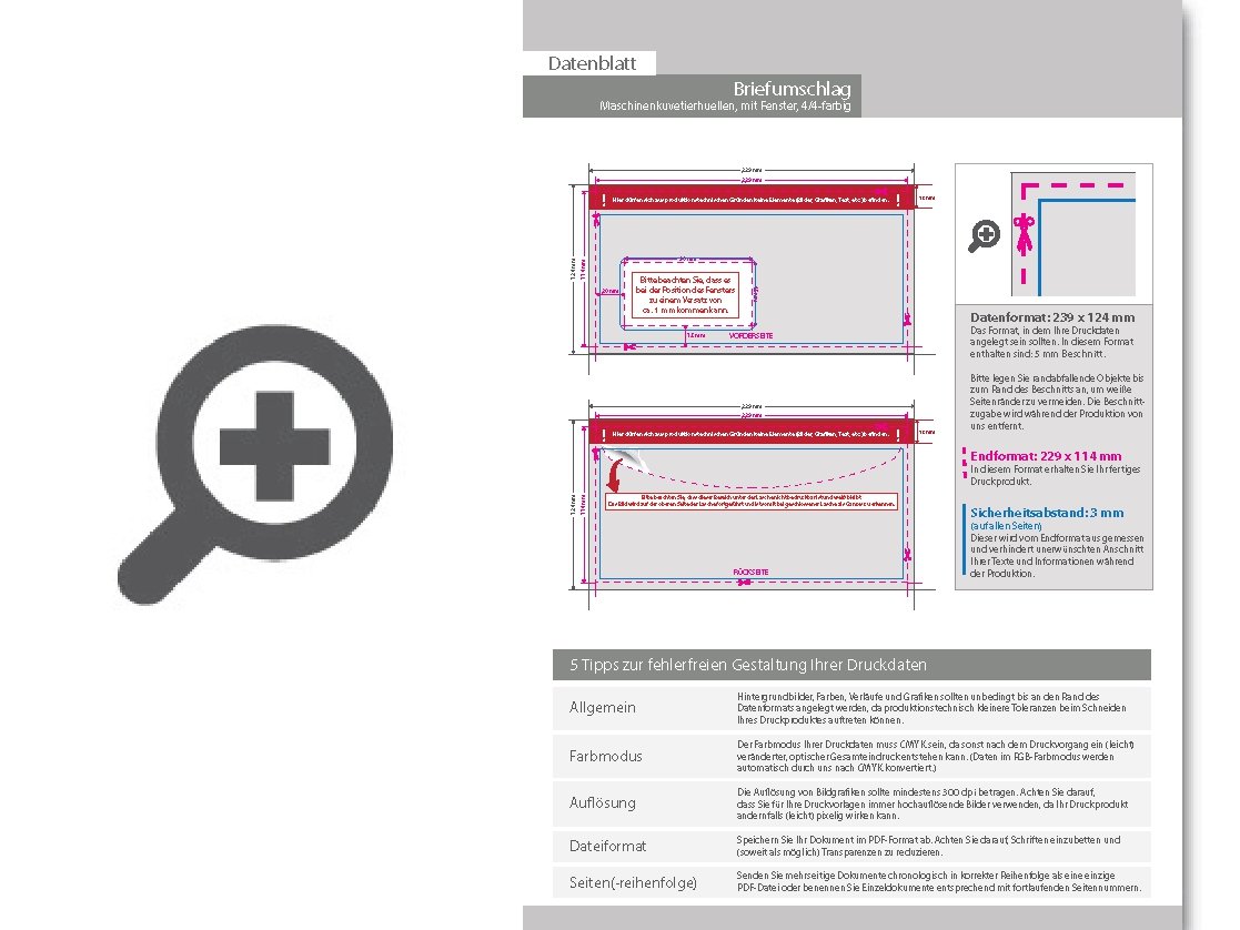 Product Bild maschinenkuvertierh__llen_din_lang_quer__nassklebend_mit_fenster__beidseitig_4_4_farbig_bedruckt